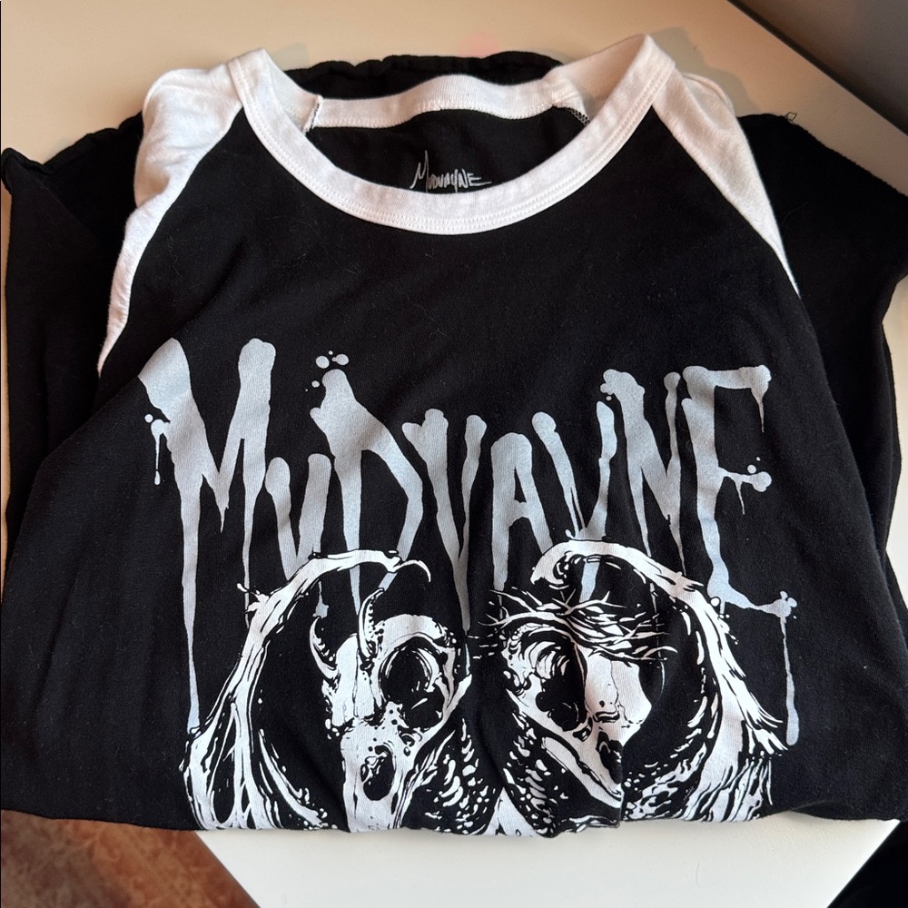 Black and White Mudvayne Graphic Tee